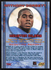 Anthony Dorsett Autographed 1996 Stadium Club Rookie Card #333 Houston Oilers SKU #261222