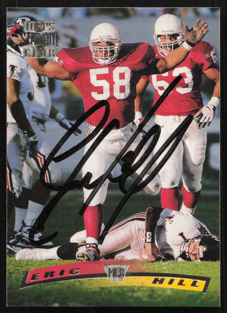 Eric Hill Autographed 1996 Stadium Club Card #249 Arizona Cardinals SKU #261225