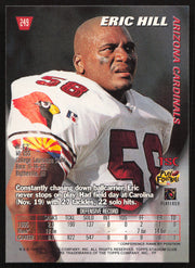 Eric Hill Autographed 1996 Stadium Club Card #249 Arizona Cardinals SKU #261225