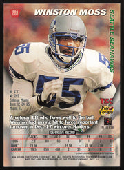 Winston Moss Autographed 1996 Stadium Club Card #208 Seattle Seahawks SKU #261226