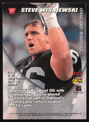 Steve Wisniewski Autographed 1996 Stadium Club Card #277 Los Angeles Raiders SKU #261227