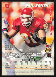 Neil Smith Autographed 1996 Stadium Club Card #70 Kansas City Chiefs SKU #261228