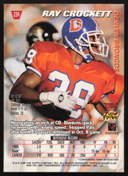 Ray Crockett Autographed 1996 Stadium Club Card #234 Denver Broncos SKU #261229