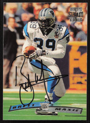 Brett Maxie Autographed 1996 Stadium Club Card #221 Carolina Panthers SKU #261233
