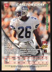 Carlton Gray Autographed 1996 Stadium Club Card #256 Seattle Seahawks SKU #261239