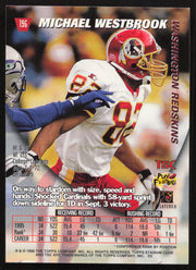 Michael Westbrook Autographed 1996 Stadium Club Card #196 Washington Redskins SKU #261242