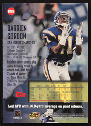 Darrien Gordon Autographed 1997 Stadium Club Card #265 San Diego Chargers SKU #261251