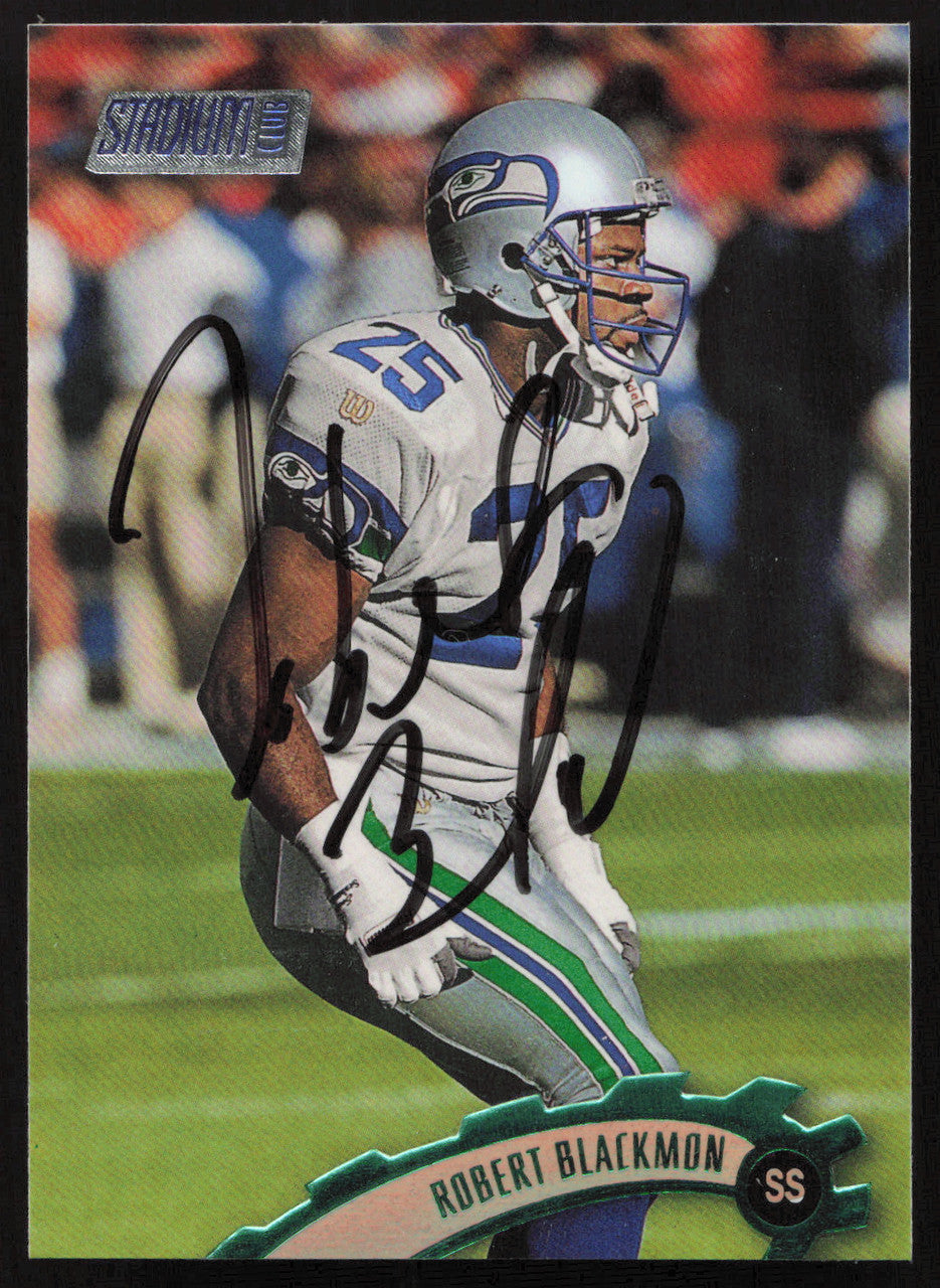 Robert Blackmon Autographed 1997 Stadium Club Card #103 Seattle Seahawks SKU #261253