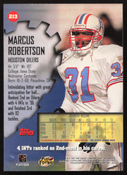 Marcus Robertson Autographed 1997 Stadium Club Card #213 Tennessee Oilers SKU #261256