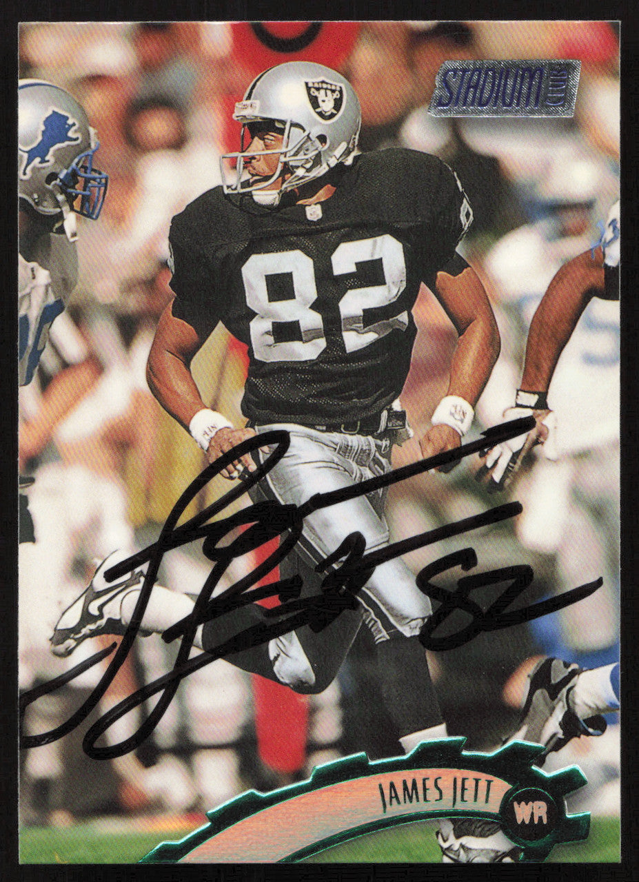 James Jett Autographed 1997 Stadium Club Card #306 Oakland Raiders SKU #261262