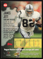 James Jett Autographed 1997 Stadium Club Card #306 Oakland Raiders SKU #261262