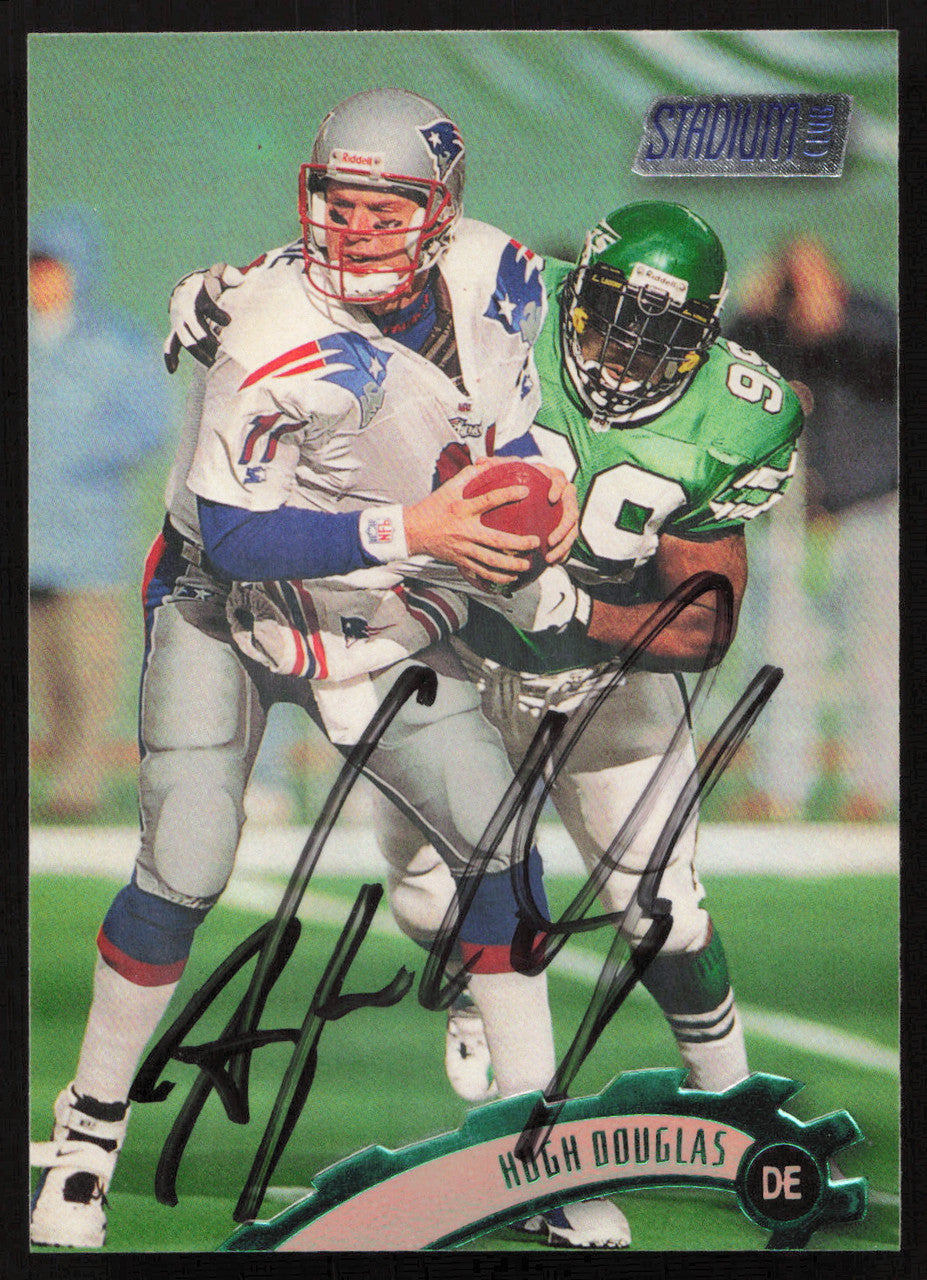 Hugh Douglas Autographed 1997 Stadium Club Card #304 New York Jets SKU #261265