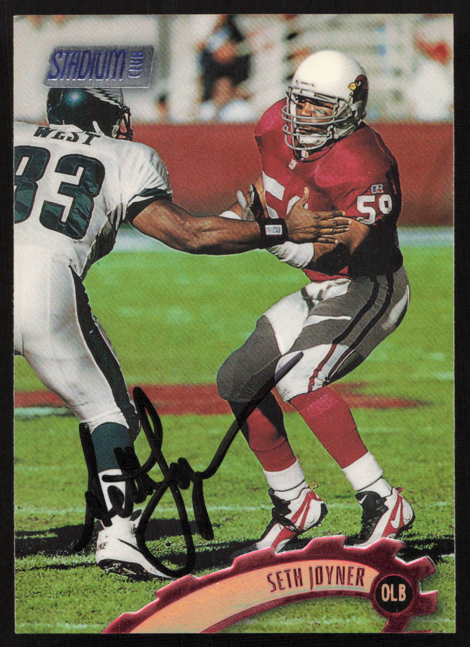 Seth Joyner Autographed 1997 Stadium Club Card #137 Arizona Cardinals SKU #261274