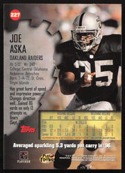 Joe Aska Autographed 1997 Stadium Club Card #227 Oakland Raiders SKU #261280