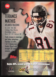 Terance Mathis Autographed 1997 Stadium Club Card #141 Atlanta Falcons SKU #261283