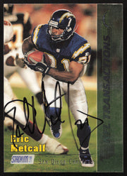 Eric Metcalf Autographed 1997 Stadium Club Card #44 San Diego Chargers SKU #261284