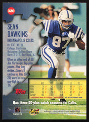 Sean Dawkins Autographed 1997 Stadium Club Card #320 Indianapolis Colts SKU #261285