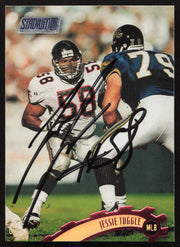 Jessie Tuggle Autographed 1997 Stadium Club Card #91 Atlanta Falcons SKU #261292