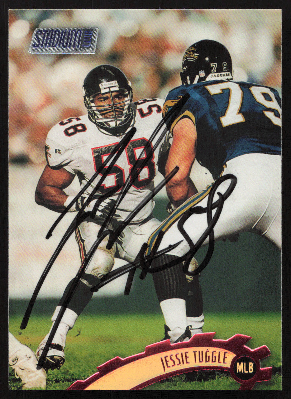 Jessie Tuggle Autographed 1997 Stadium Club Card #91 Atlanta Falcons SKU #261292