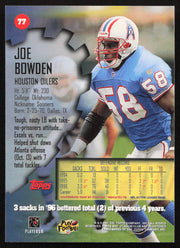 Joe Bowden Autographed 1997 Stadium Club Card #77 Tennessee Oilers SKU #261295
