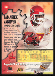 Tamarick Vanover Autographed 1997 Stadium Club Card #151 Kansas City Chiefs SKU #261298