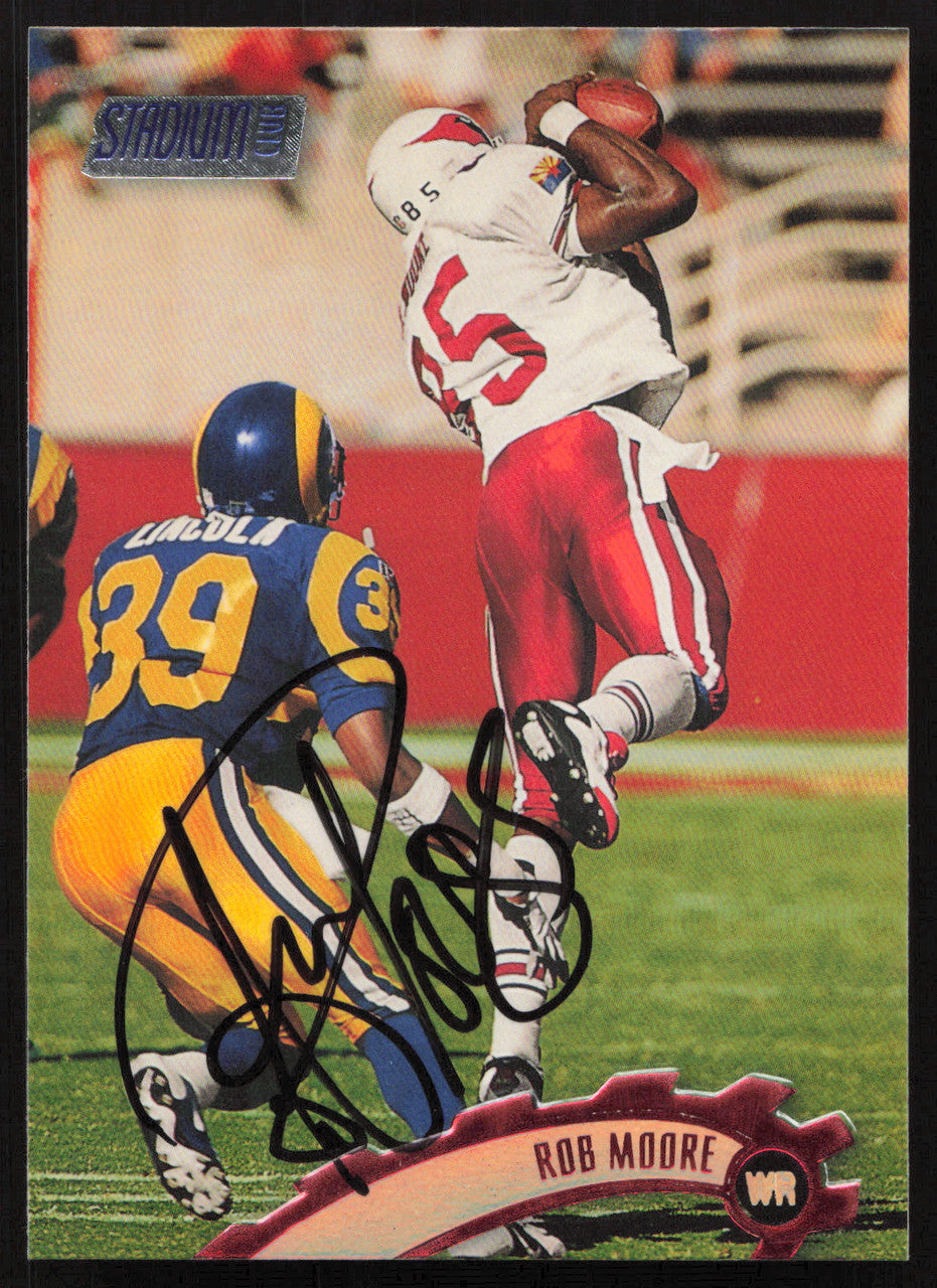 Rob Moore Autographed 1997 Stadium Club Card #328 Arizona Cardinals SKU #261301