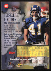 Terrell Fletcher Autographed 1997 Stadium Club Card #89 San Diego Chargers SKU #261306