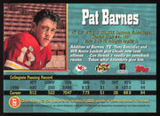 Pat Barnes Autographed 1997 Stadium Club Rookie Card #127 Kansas City Chiefs SKU #261311