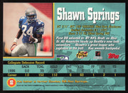 Shawn Springs Autographed 1997 Stadium Club Rookie Card #85 Seattle Seahawks SKU #261314