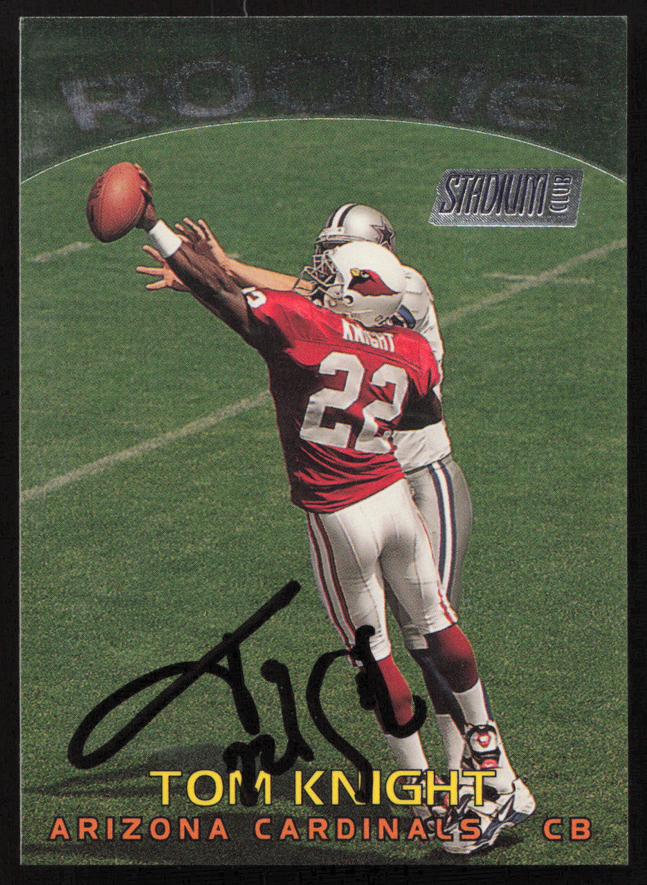 Tom Knight Autographed 1997 Stadium Club Rookie Card #175 Arizona Cardinals SKU #261316