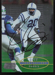 Jeff Burris Autographed 1998 Stadium Club Card #56 Indianapolis Colts SKU #261320