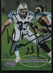 Doug Evans Autographed 1998 Stadium Club Card #138 Carolina Panthers SKU #261321