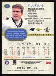 Chad Cota Autographed 1998 Stadium Club Card #44 New Orleans Saints SKU #261322