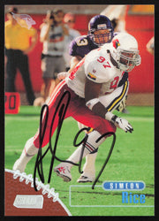 Simeon Rice Autographed 1998 Stadium Club Card #32 Arizona Cardinals SKU #261323