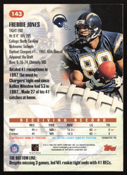 Freddie Jones Autographed 1998 Stadium Club Card #143 San Diego Chargers SKU #261324