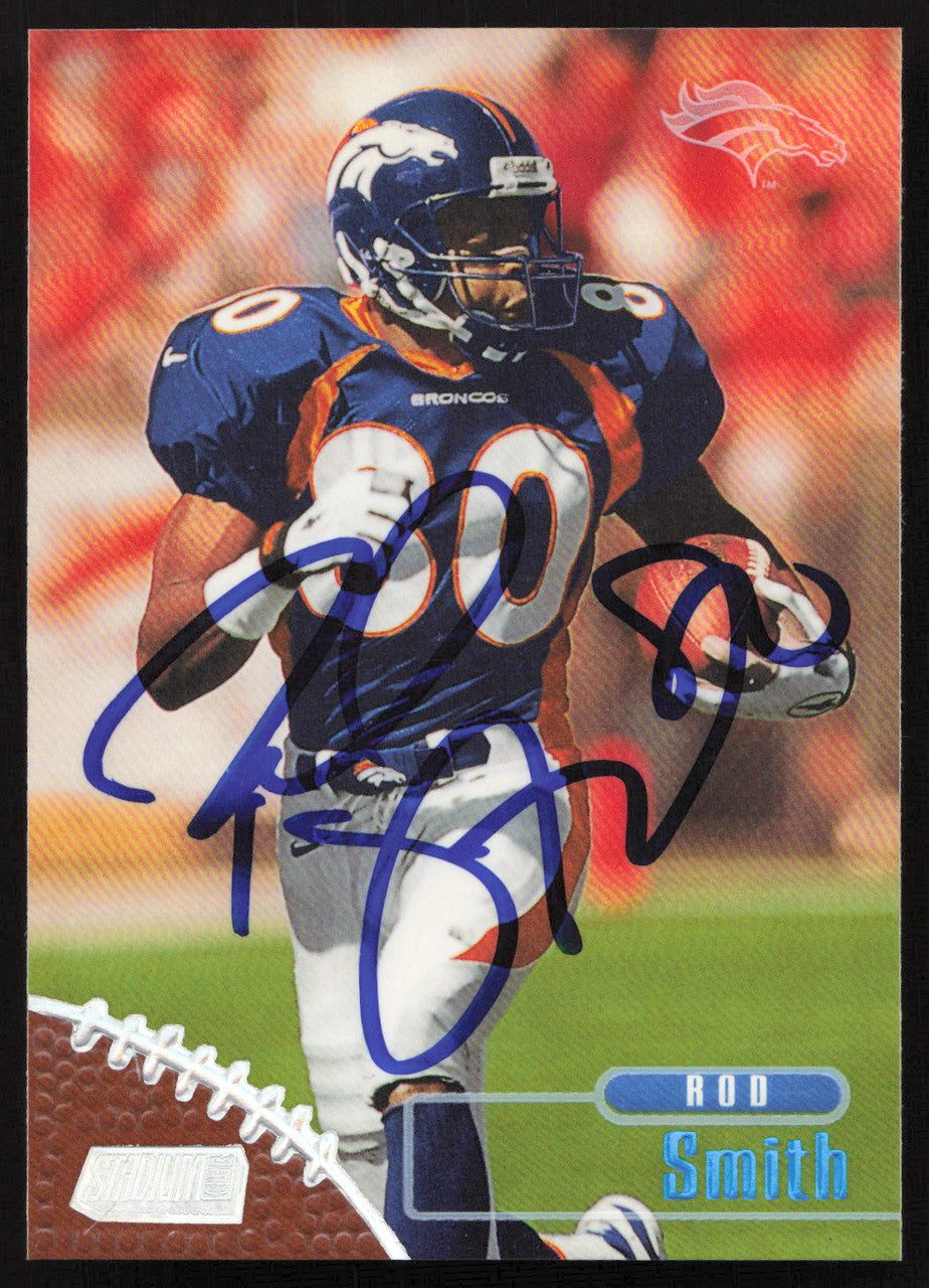 Rod Smith Autographed 1998 Stadium Club Card #67 Denver Broncos SKU #261325