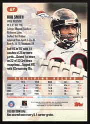 Rod Smith Autographed 1998 Stadium Club Card #67 Denver Broncos SKU #261325