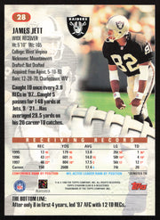 James Jett Autographed 1998 Stadium Club Card #28 Oakland Raiders SKU #261327