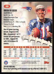 Drew Bledsoe Autographed 1998 Stadium Club Card #30 New England Patriots SKU #261331