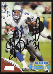 Steve Broussard Autographed 1998 Stadium Club Card #49 Seattle Seahawks SKU #261333