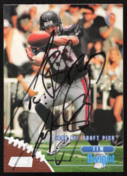 Tim Dwight Autographed 1998 Stadium Club Rookie Card #194 Atlanta Falcons SKU #261334