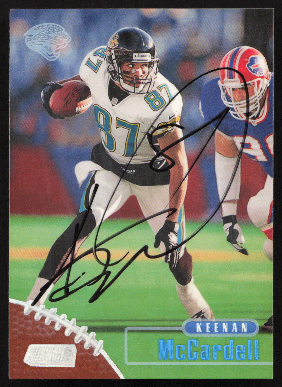 Keenan McCardell Autographed 1998 Stadium Club Card #34 Jacksonville Jaguars SKU #261335