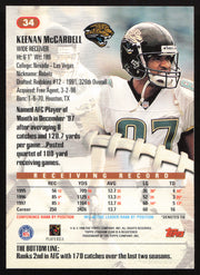 Keenan McCardell Autographed 1998 Stadium Club Card #34 Jacksonville Jaguars SKU #261335