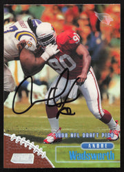 Andre Wadsworth Autographed 1998 Stadium Club Rookie Card #180 Arizona Cardinals SKU #261336