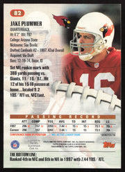 Jake Plummer Autographed 1998 Stadium Club Card #82 Arizona Cardinals SKU #261339