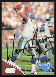 Warren Moon Autographed 1998 Stadium Club Card #133 Seattle Seahawks SKU #261340