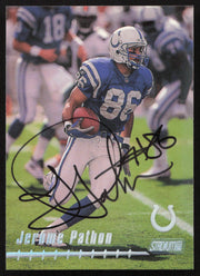 Jerome Pathon Autographed 1999 Stadium Club Card #143 Indianapolis Colts SKU #261344