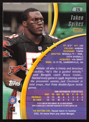 Takeo Spikes Autographed 1999 Stadium Club Card #26 Cincinnati Bengals SKU #261345
