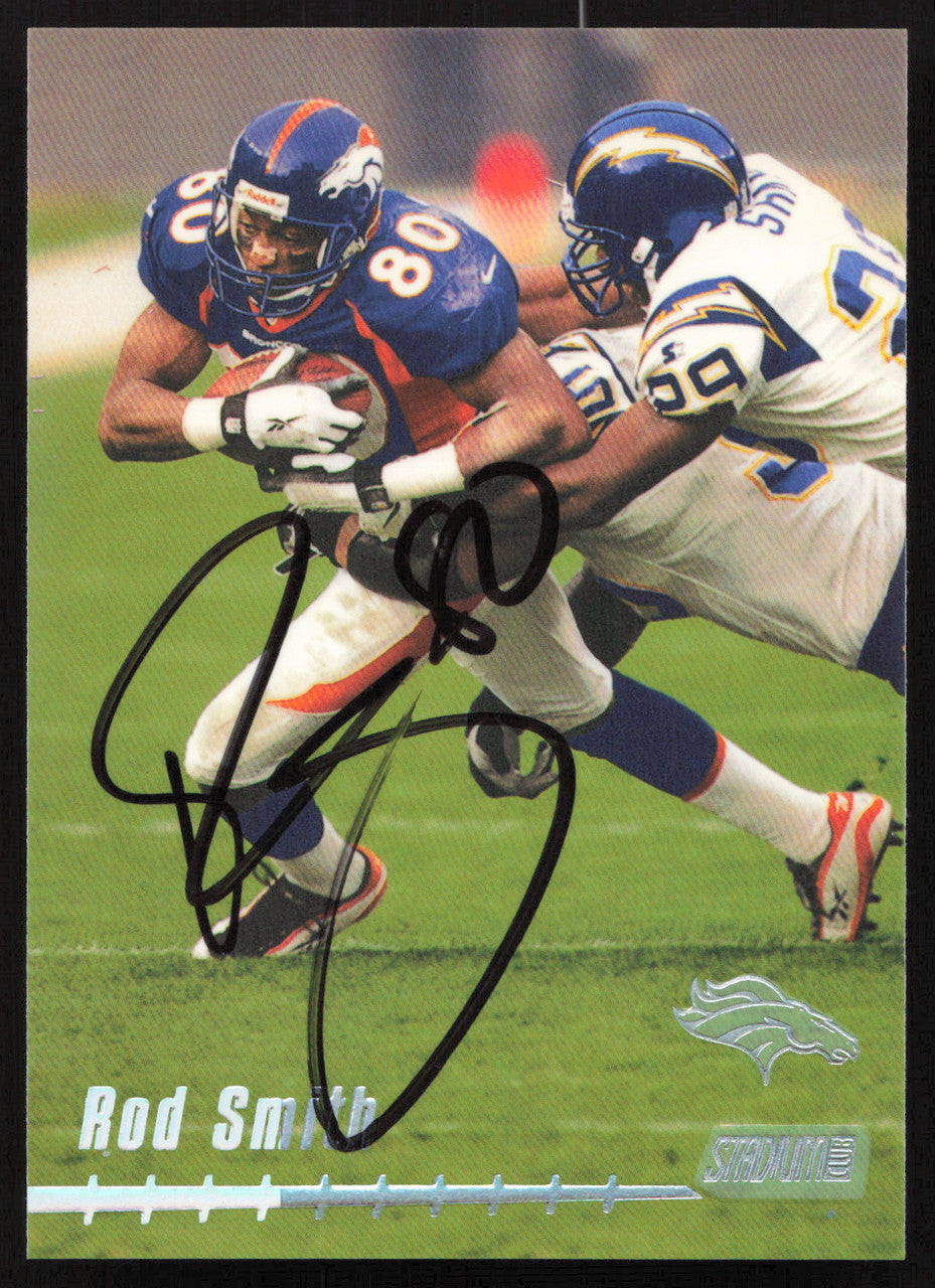 Rod Smith Autographed 1999 Stadium Club Card #22 Denver Broncos SKU #261348