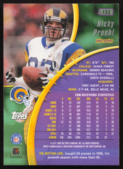 Ricky Proehl Autographed 1999 Stadium Club Card #132 St. Louis Rams SKU #261350